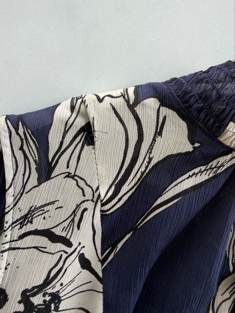 allureville★楊柳シアーフラワープリントワンピース★定価49,500円