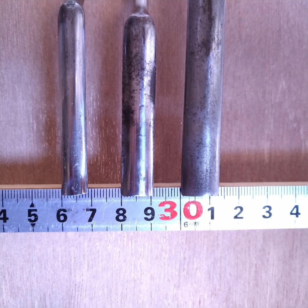 外丸コテノミ 彫刻ノミ 3本組