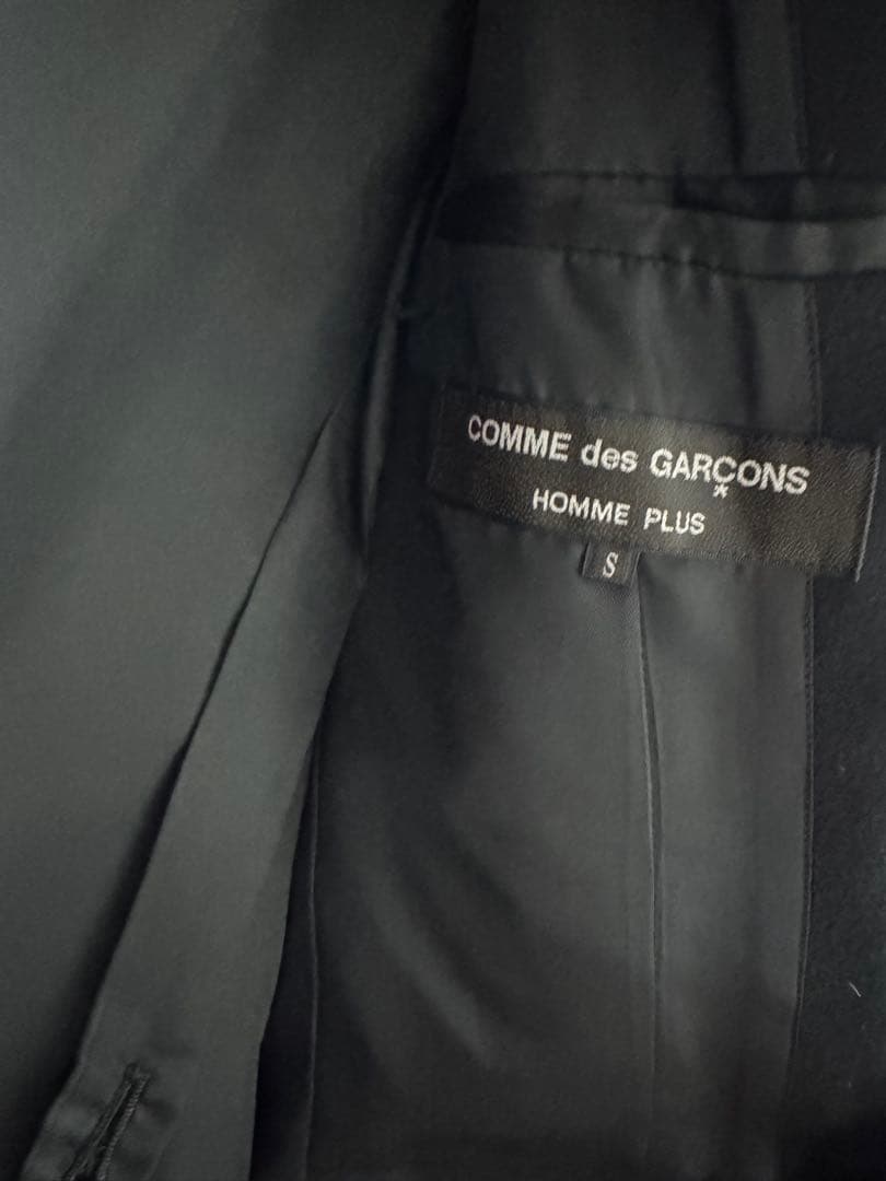 コムデギャルソンオムプリュス　ホーリー期　チェスターコート　ロング　黒　ブラック