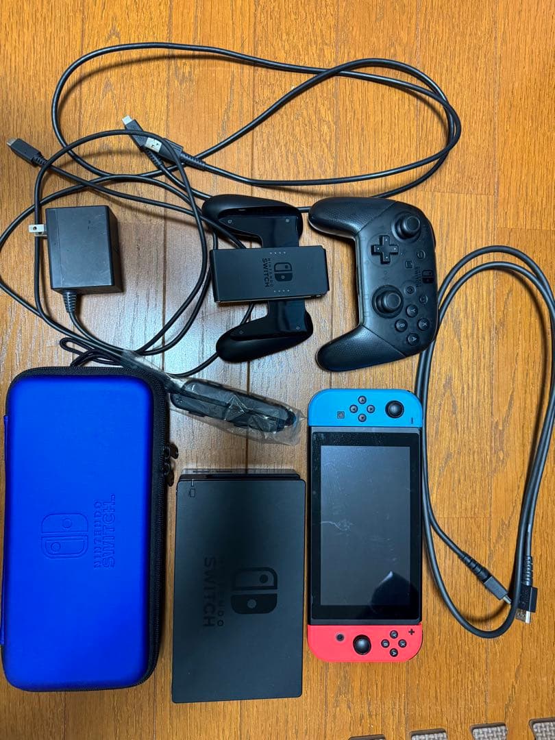 Nintendo Switch 本体 ケース プロコン ケーブル (箱無し)