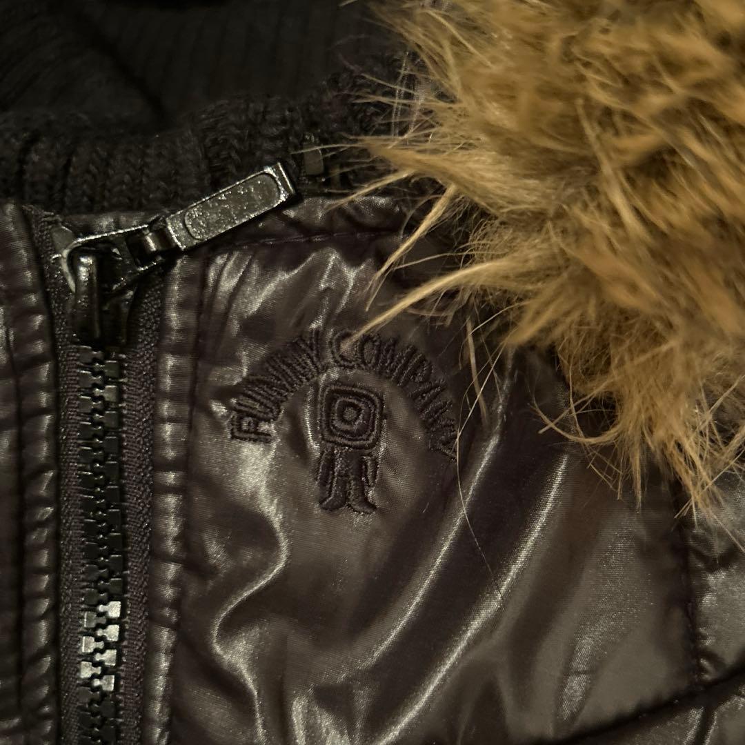 え*ュ様 期間限定お値下げ　平成　ファー付き ダウン ベスト 重ね着風 Y2K