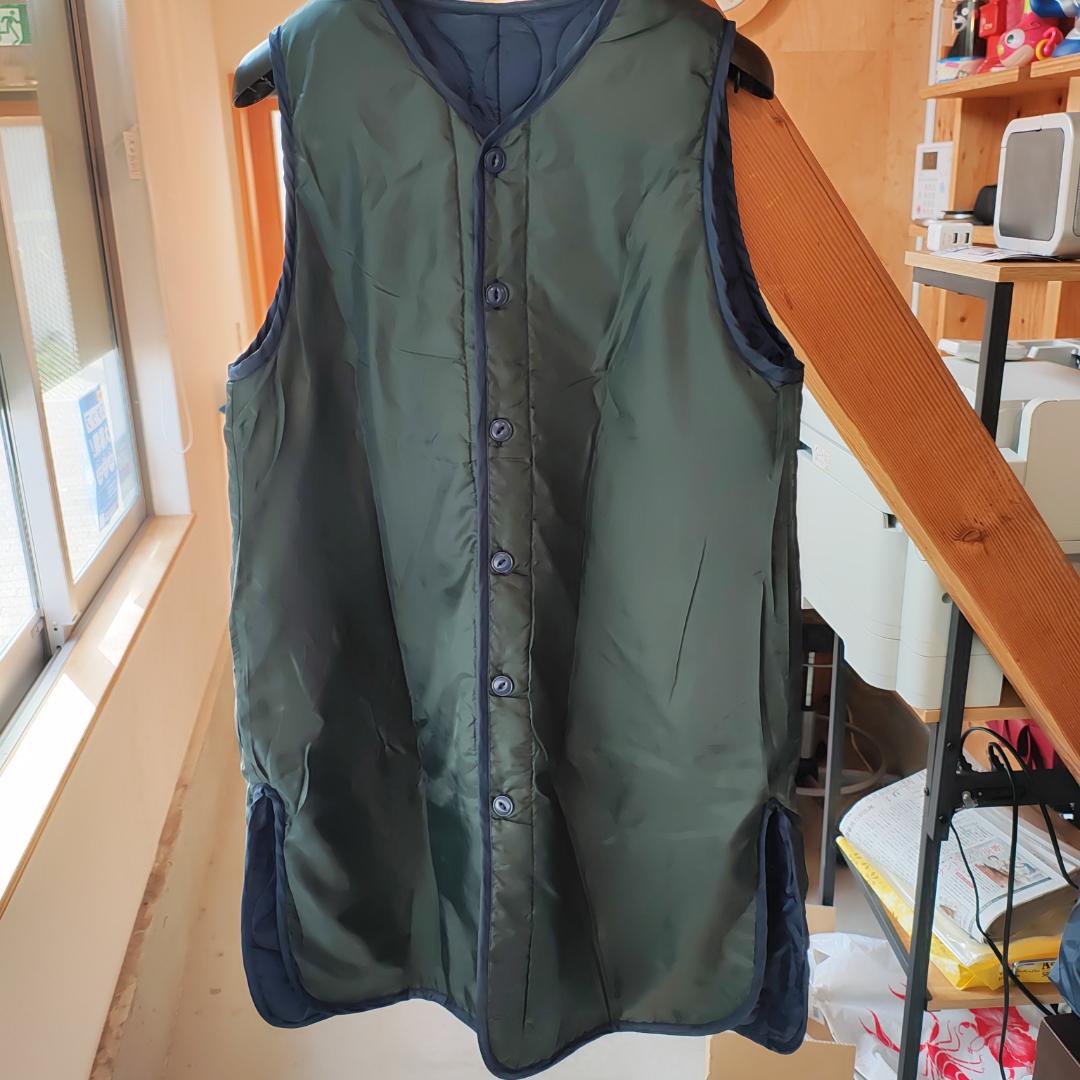 GOGO! Gorilla Campノースリーブキルティングダウンベスト