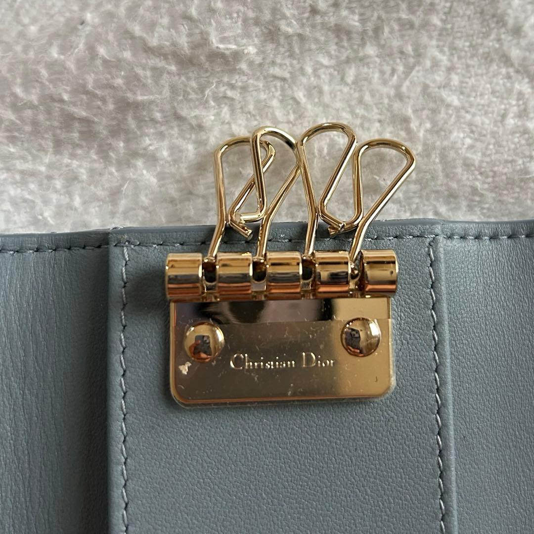 Christian dior カナージュラムスキン ディオール　キーケース