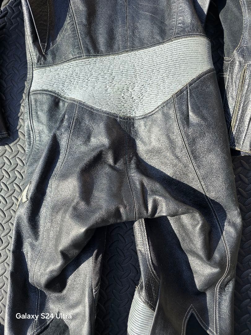 SPOONブラック革ツナギ