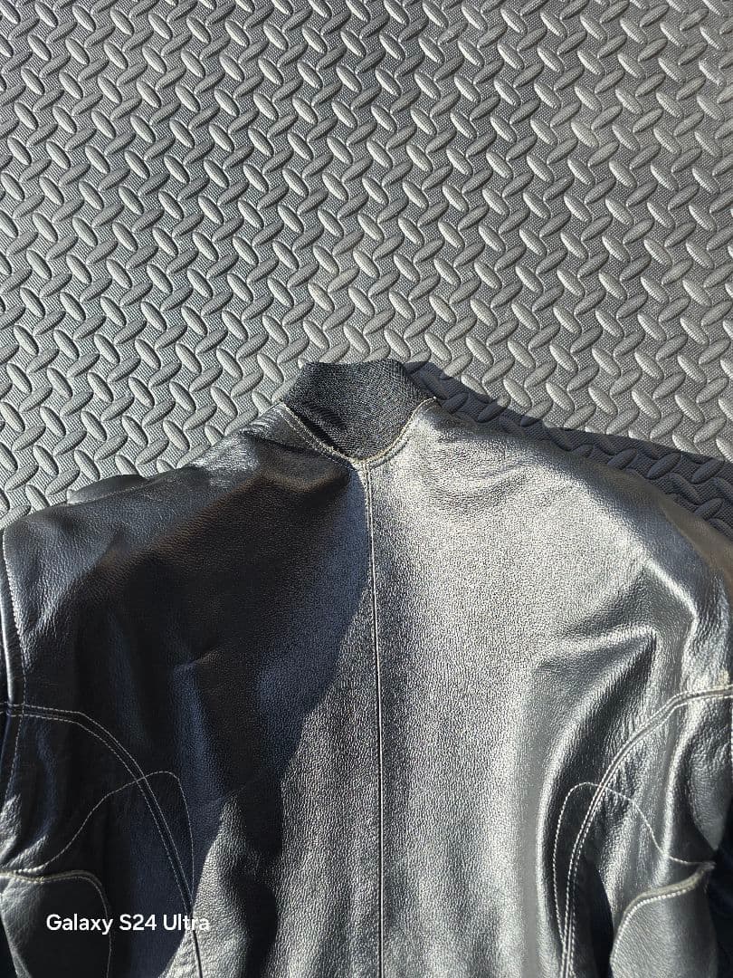 SPOONブラック革ツナギ