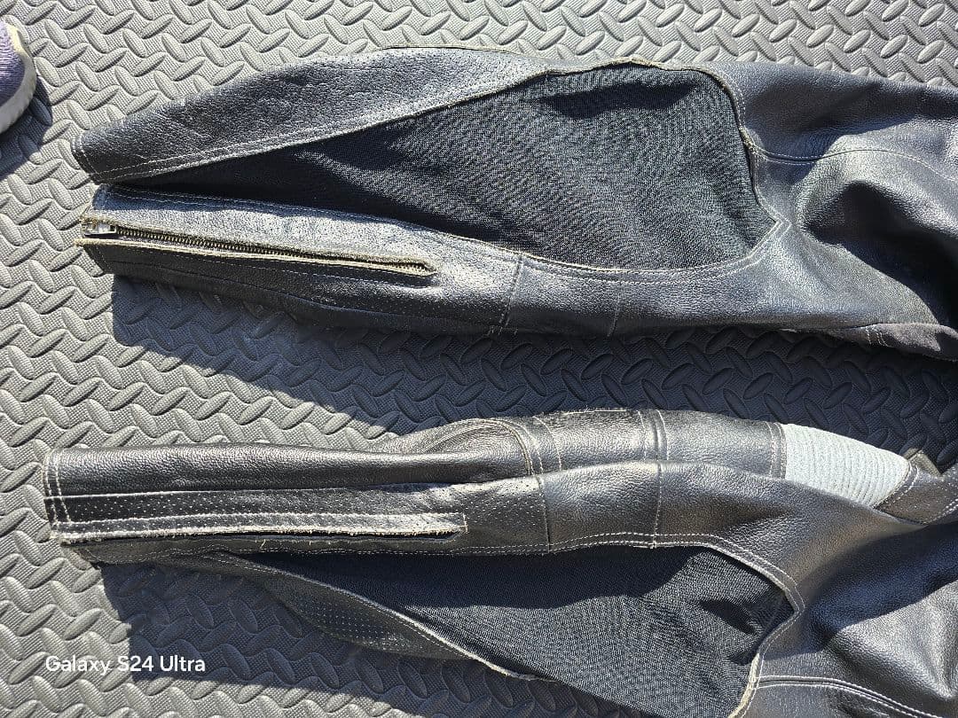 SPOONブラック革ツナギ