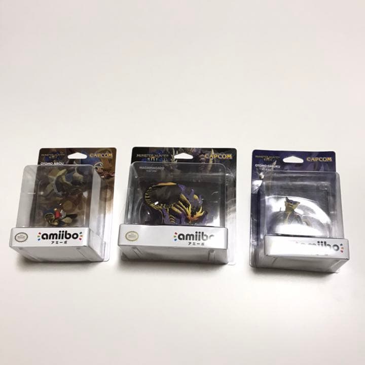 アミーボ amiibo モンスターハンター　3体セット　アイルー　ガルク　マガド