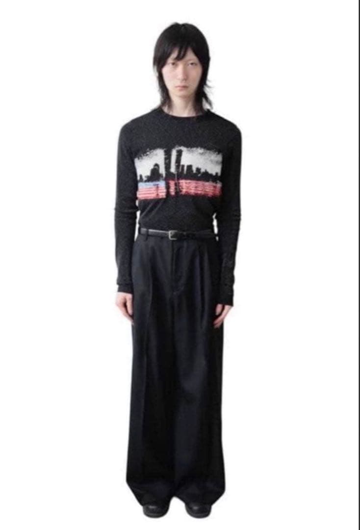 パンツ yaORIMI BIG BIG SLACKS (LAME STRIPE)