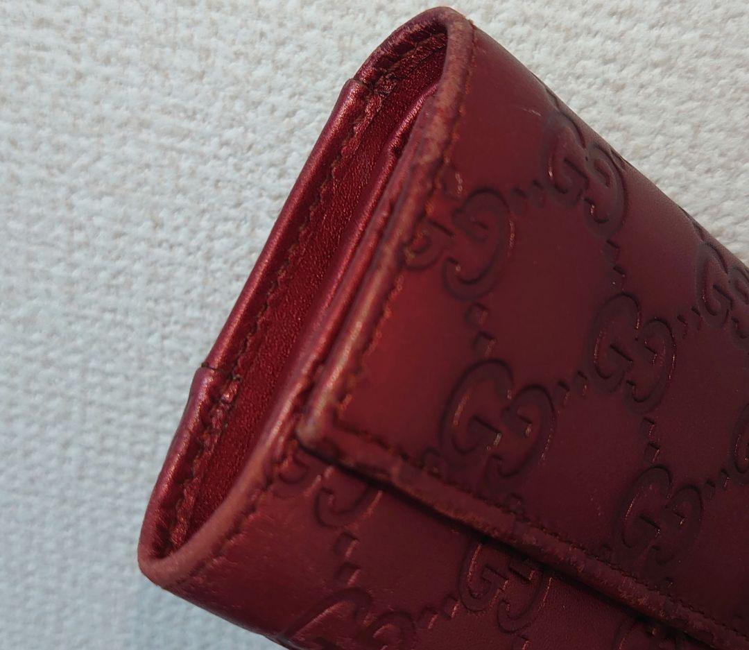 GUCCIシマ ハートシェイプ インターロッキング キーケース ミニ財布 箱付き