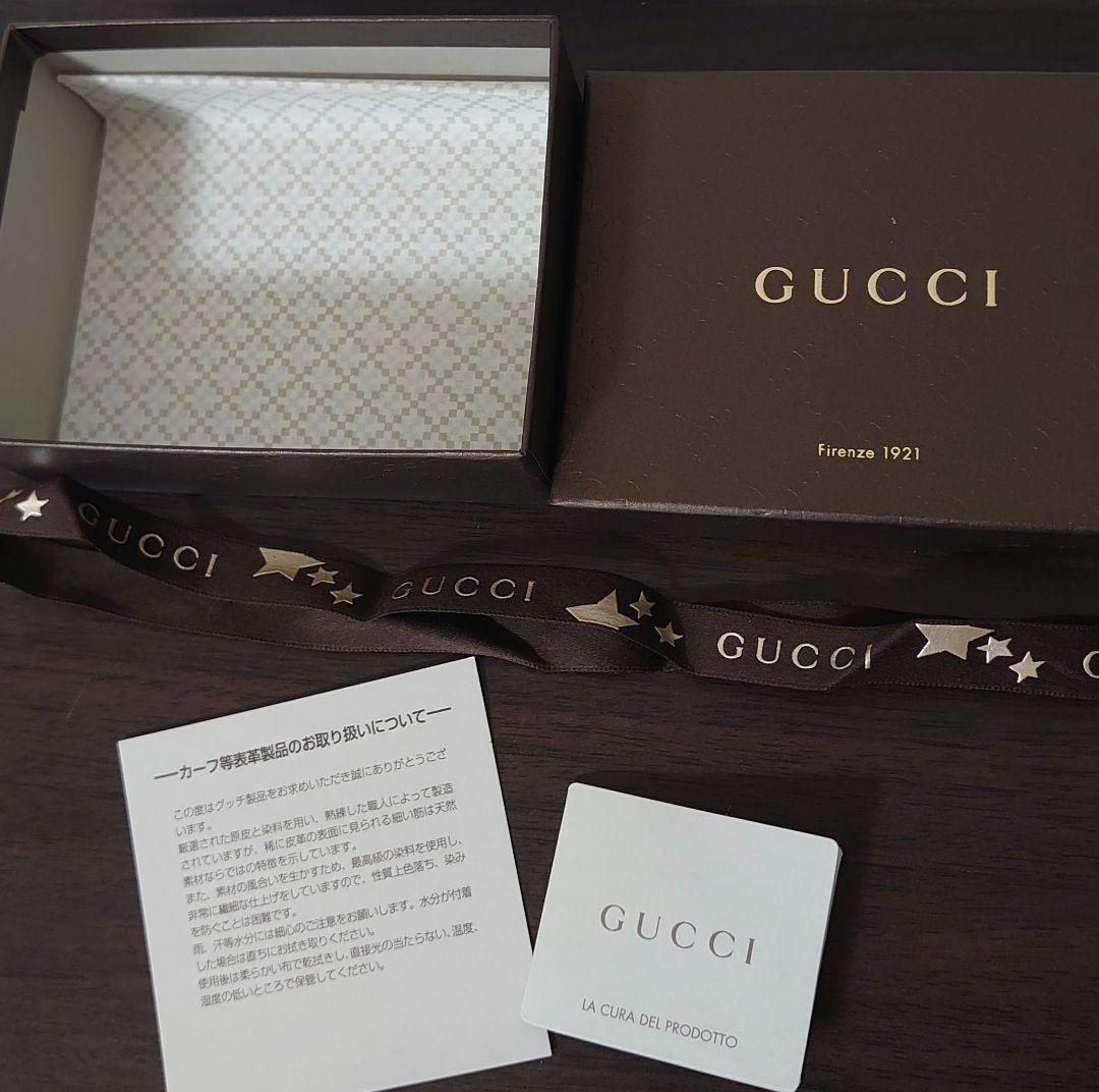 GUCCIシマ ハートシェイプ インターロッキング キーケース ミニ財布 箱付き