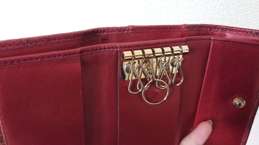 GUCCIシマ ハートシェイプ インターロッキング キーケース ミニ財布 箱付き