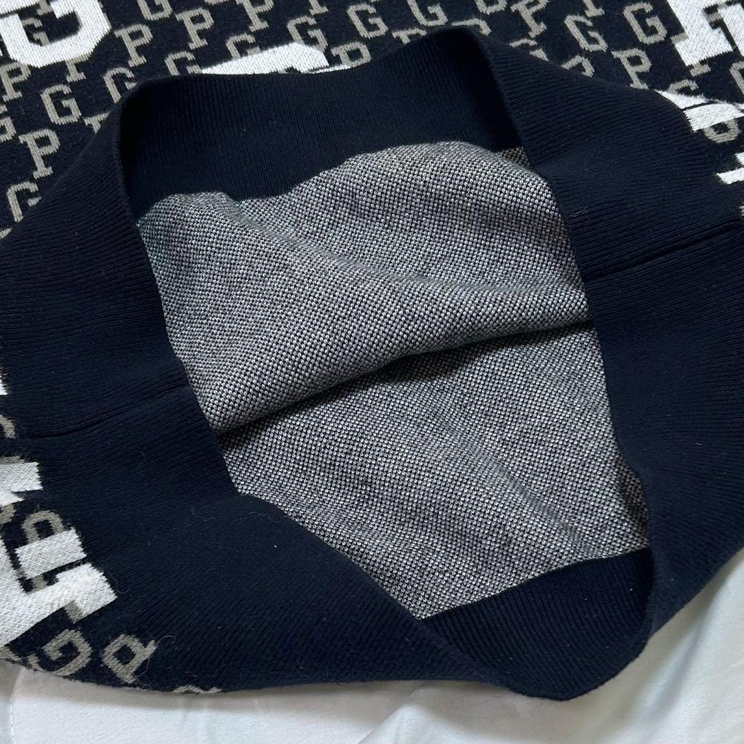 2024年 PEARLY GATES パーリーゲイツ 総柄 コットン ニット