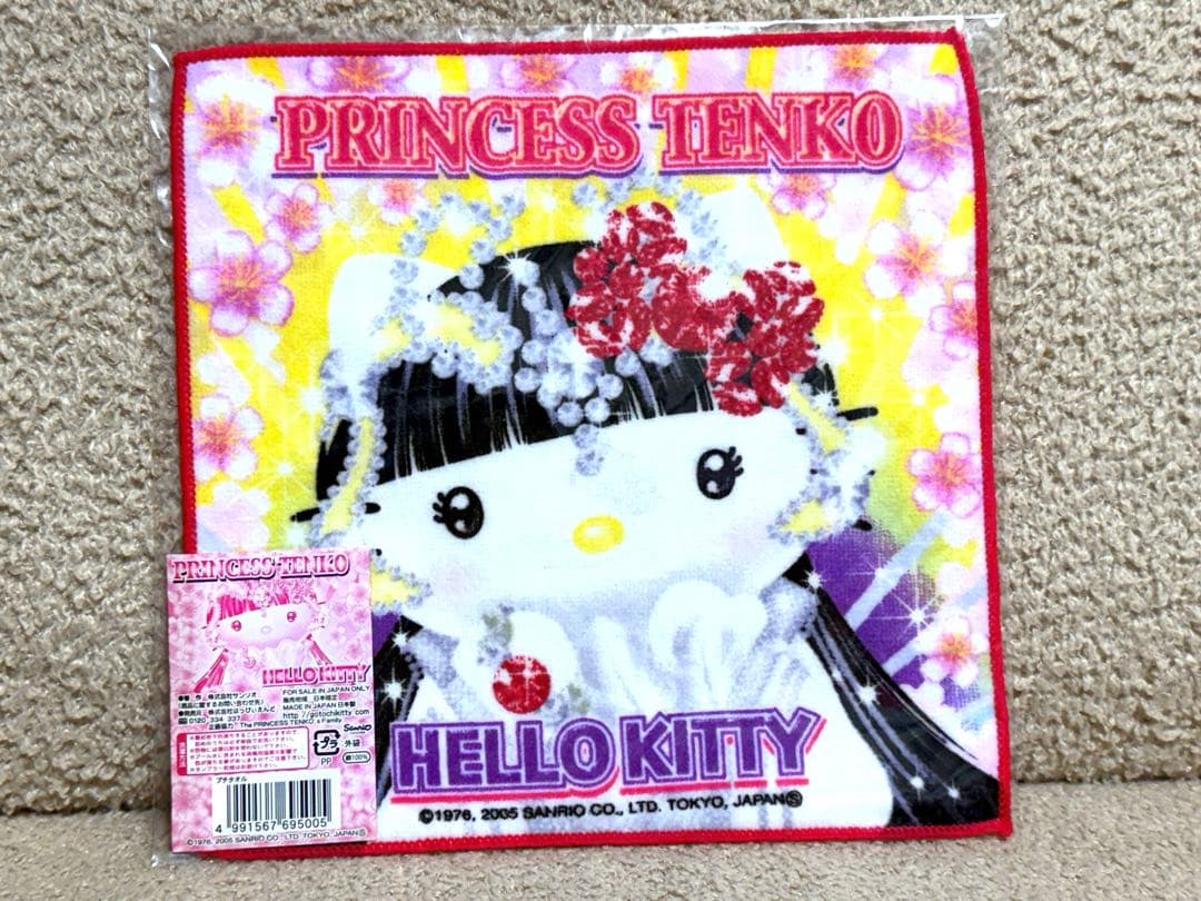 【新品】 キティちゃん ハンドタオル　プリンセス天功　TENKO ご当地限定