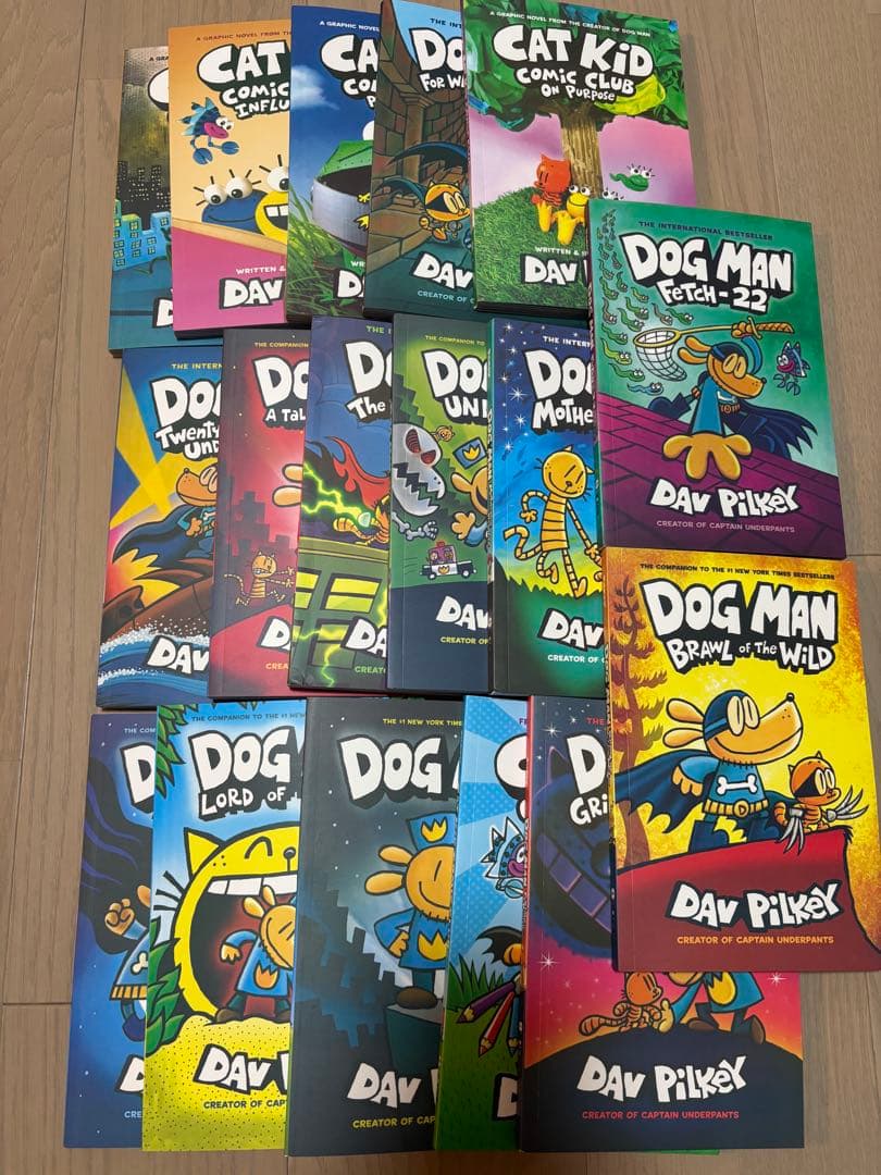 美品Dog Man Dav Pilkey　17冊　洋書　英語絵本　子ども