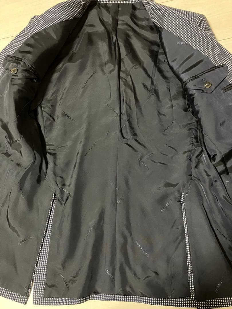 バーバリー ロンドン カシミヤ100％ テーラード ジャケット ネイビー