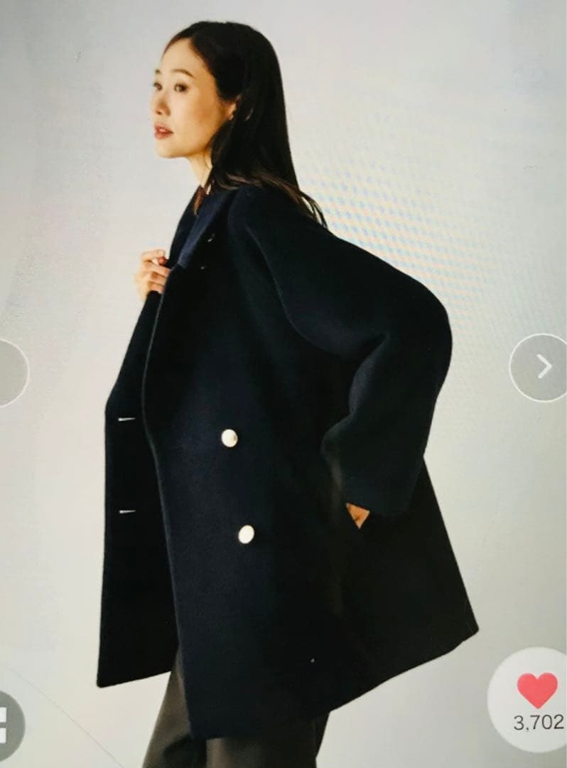 ★さとみん様★新品未使用今期グローバルワーク　ストレッチ襟2wayミドルコートM