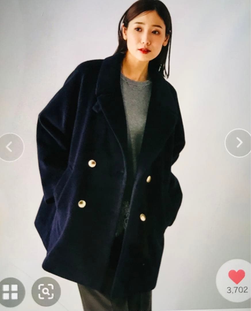 ★さとみん様★新品未使用今期グローバルワーク　ストレッチ襟2wayミドルコートM