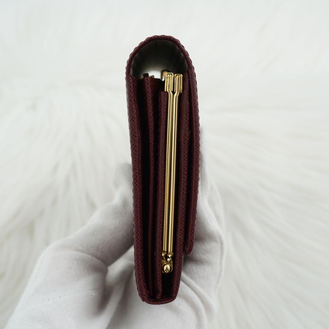 未使用品　箱付き　BURBREEY LONDON 長財布　ノバチェック　ボルドー