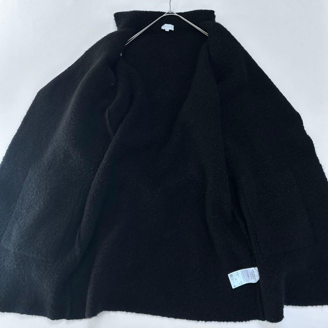 美品✨エスカーダ ベルテッドコート ニットコート ブラック