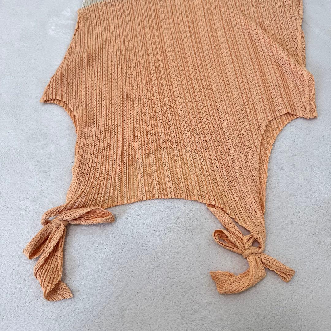 極美品✨PLEATS PLEASE 変形　チュニック　バイカラー　ノースリーブ