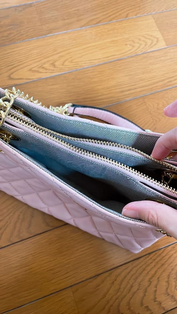 週末値下げ！CHANELピンク マトラッセ キルティング トートバッグ チェーン