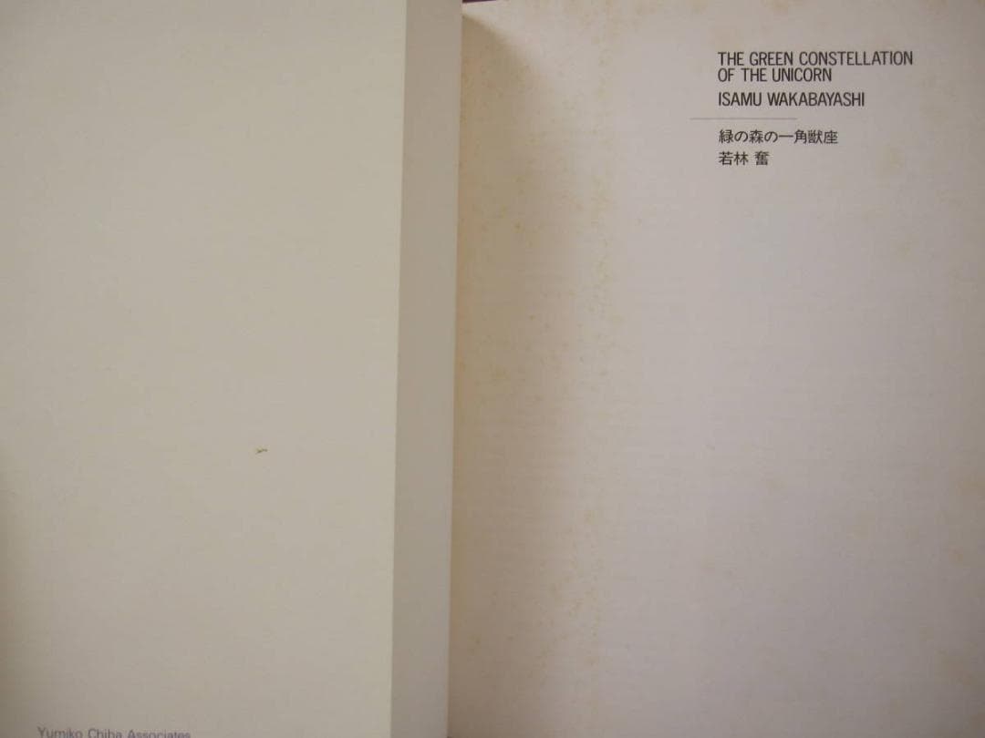 図録　WAKABAYASHI Isamu　若林奮　緑の森の一角獣座