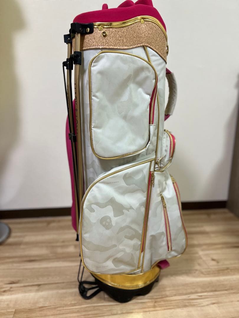 マークアンドロナ　MARK&LONA ピンク カモフラージュ ゴルフバッグ