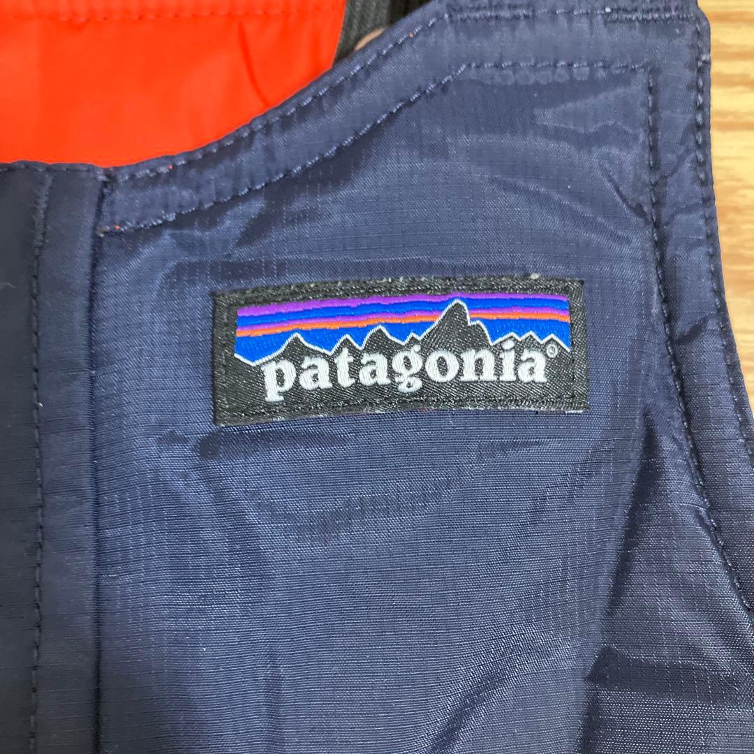 patagonia 子ども用スキーオーバーオール ネイビースノーパイルビブ