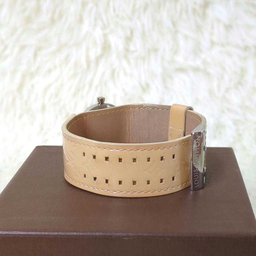 【箱付】LOUISVUITTON タンブール デイト ピンクシェル ダイヤル