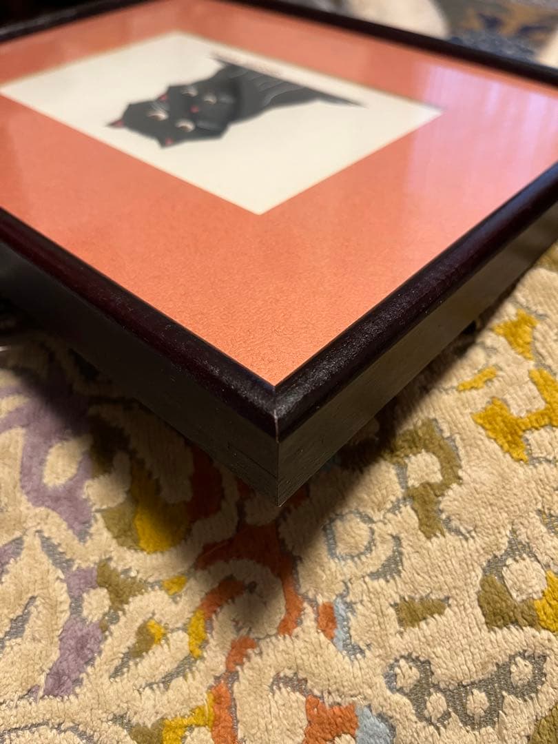 木彫り作家　大山昭子　本人直筆　バウ親子