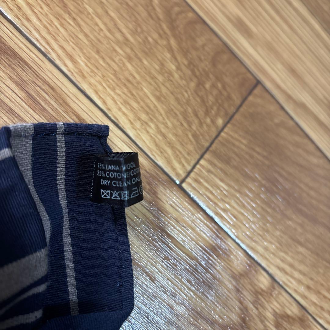 Atto Vannucci/セッテピエゲ /ネイビーベージュストライプ