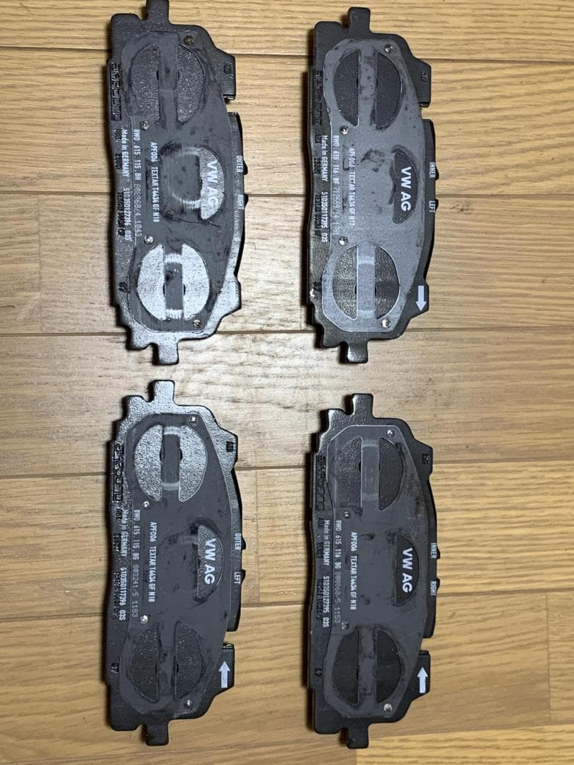 アウディ純正 S5 F5 ブレーキパッドフロント/リアセット