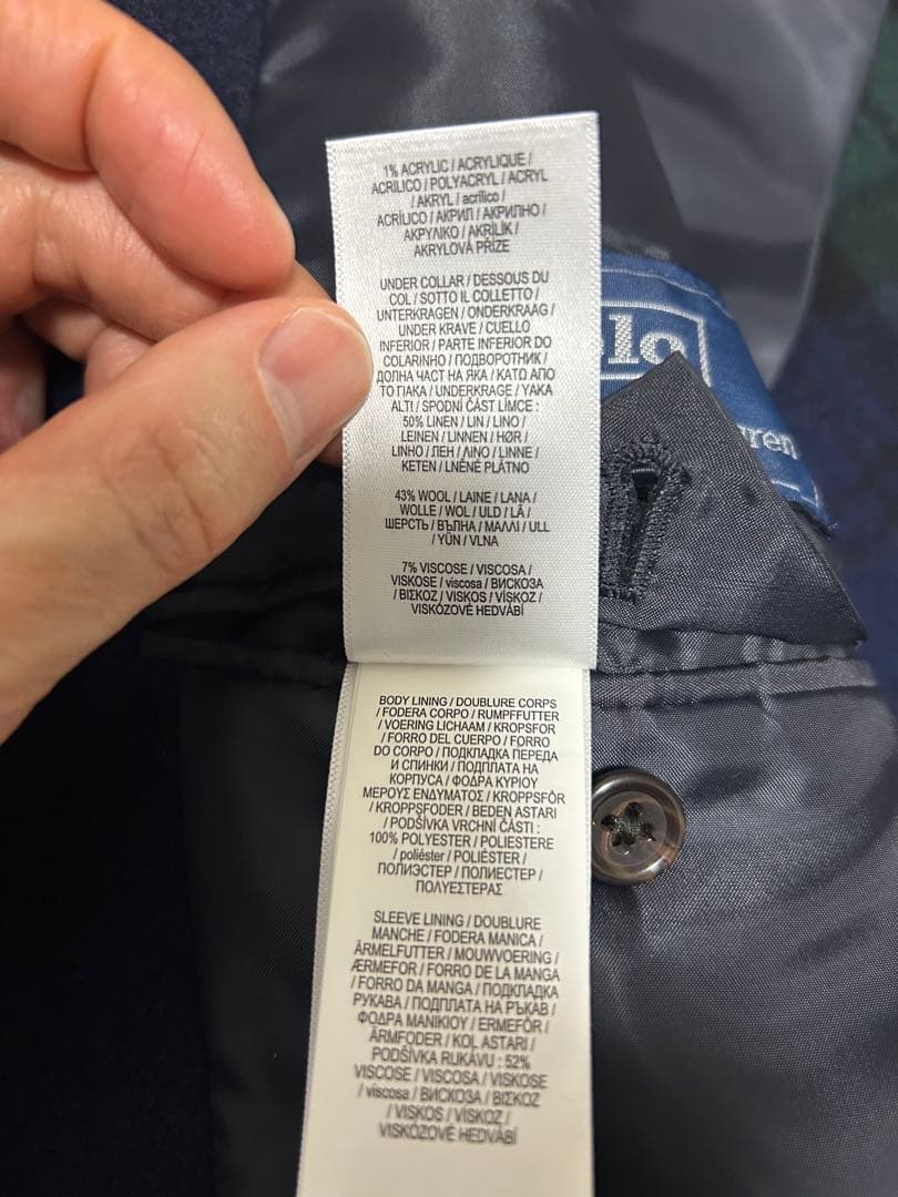 百貨店購入 POLO RALPH LAUREN ラルフローレン コート ネイビー