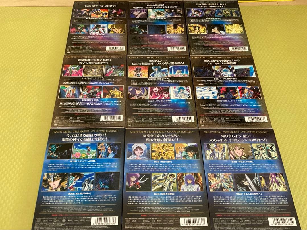 DVD アニメ聖闘士星矢TV版からOVA 映画版4本天界編　Blu-ray黄金魂
