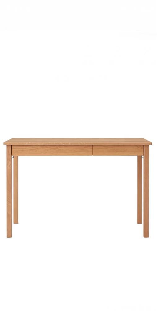 TH。無印良品　無垢材デスク(引き出し付き)オーク材