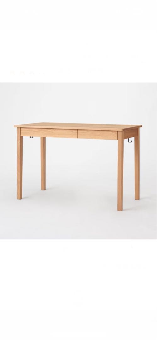 TH。無印良品　無垢材デスク(引き出し付き)オーク材