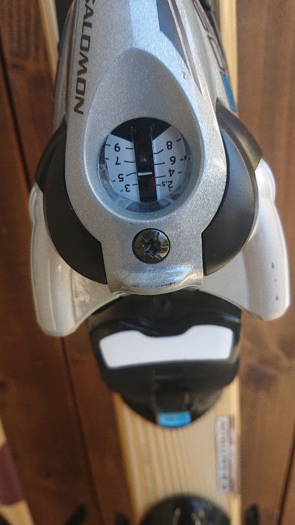 ３点セット サロモン板140㎝ 調整ビン 伸縮ポール ブーツ24～24,5