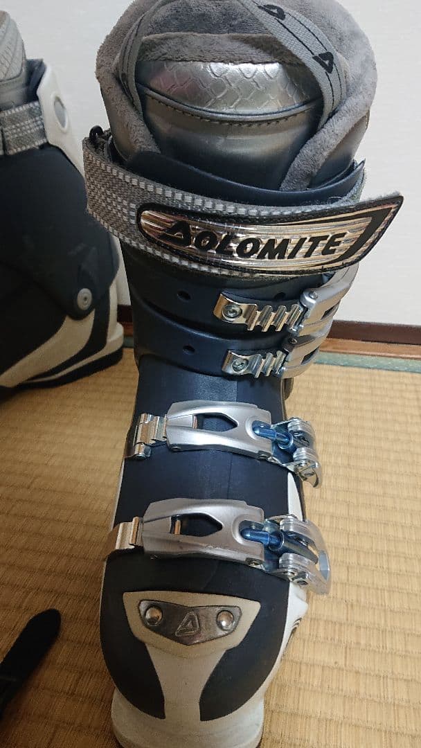 ３点セット サロモン板140㎝ 調整ビン 伸縮ポール ブーツ24～24,5