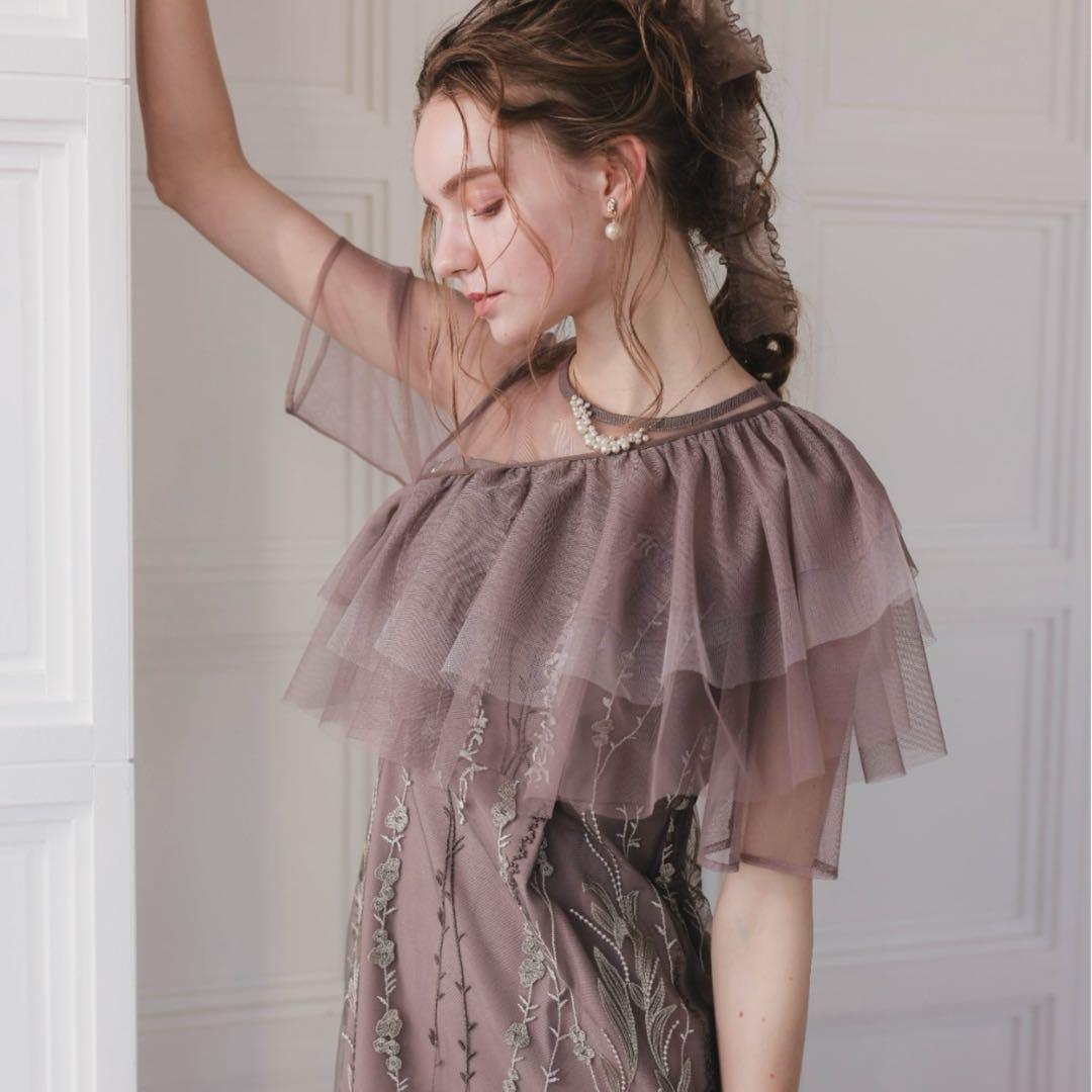 【おまけ付】マルチケープIライン ドレス 結婚式 お呼ばれ