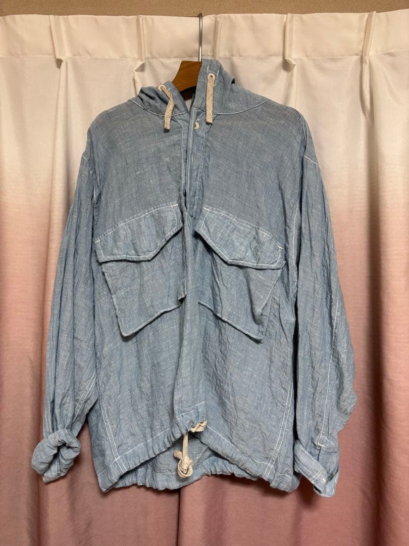 45R フード付き　ライトブルー