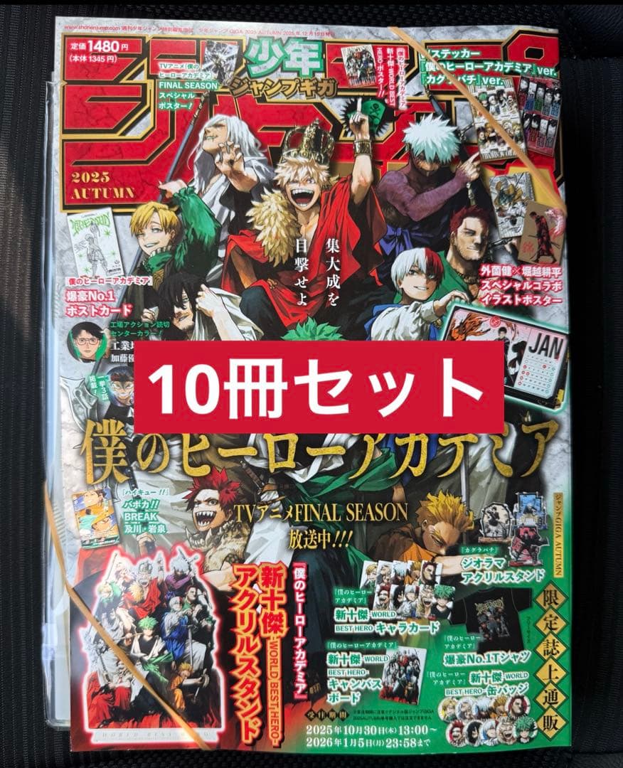 ジャンプGIGA 2025 AUTUMN 僕のヒーローアカデミア 10冊セット