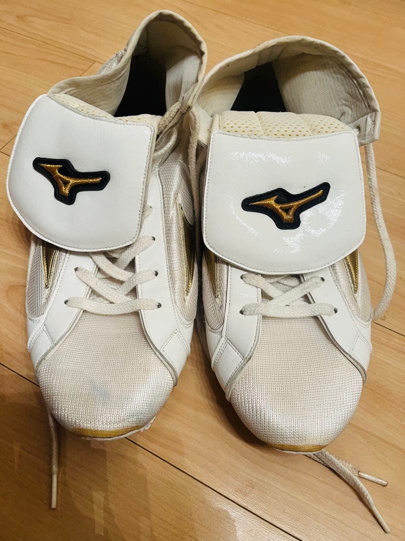 Mizuno ボクシングシューズ ホワイト/ゴールド