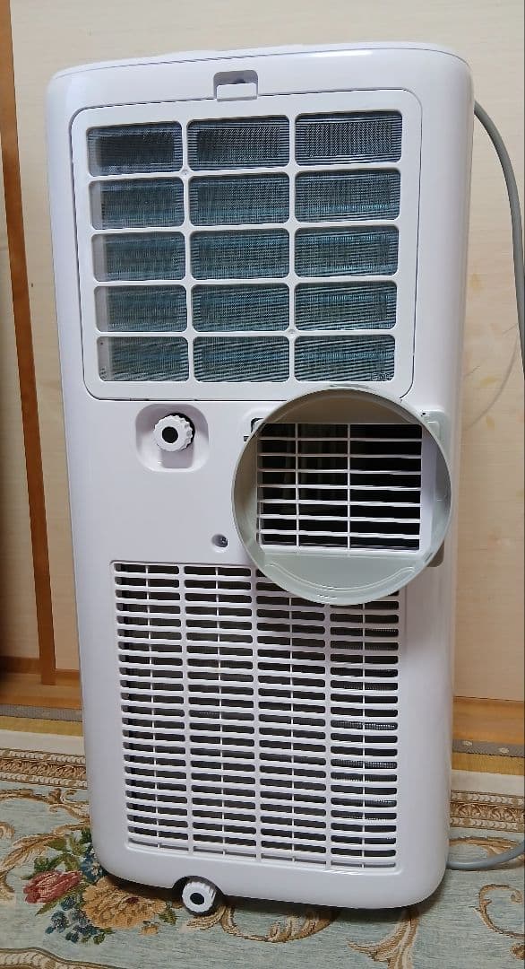 スポットクーラー可動式ポータブルエアコン、美品、工事不要、冷房、除湿、送風機能
