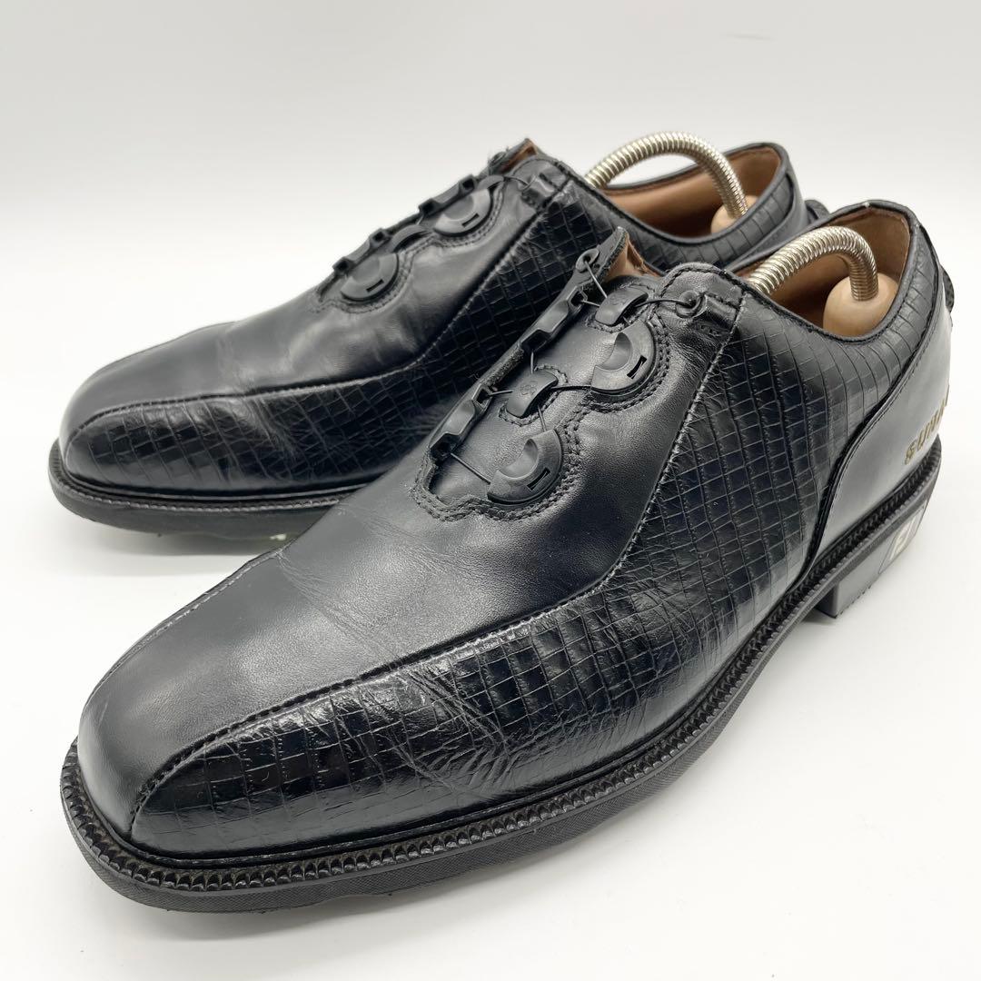 【訳あり】FJ FootJoy icon boa ゴルフシューズ スパイク 黒