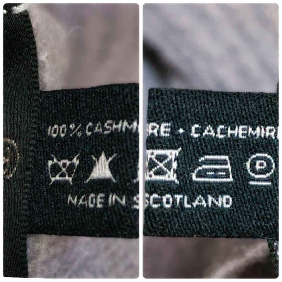 【正規品】 CHANE ニット マフラー カシミヤ100% ココマーク グレー