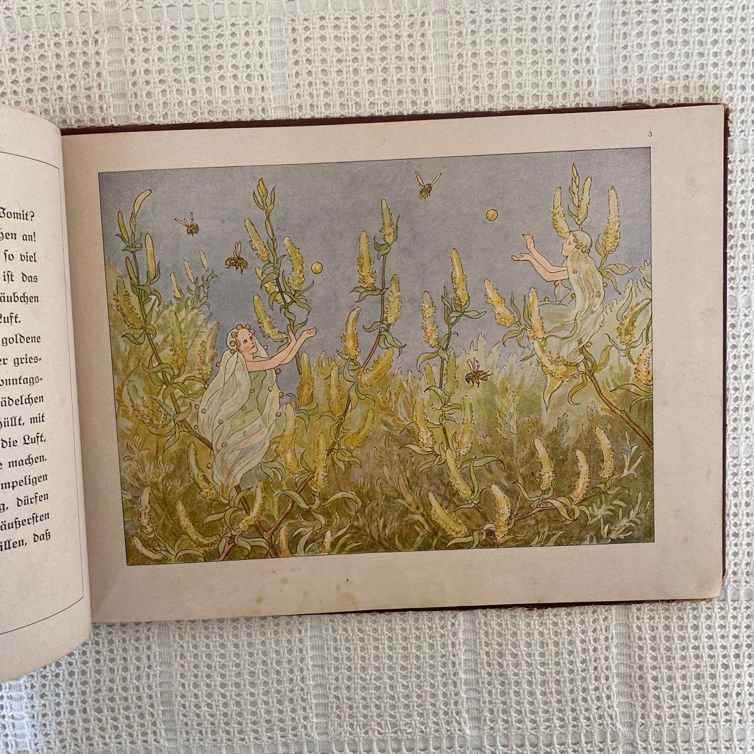 超希少 初版　ドイツの古い絵本　妖精　古書 アンティーク 洋書