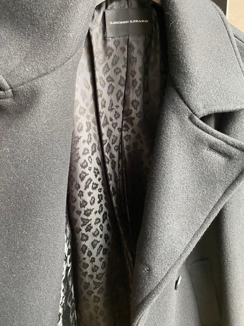 【未使用、試着のみ】LOUNGE LIZARD ピーコート　ブラック