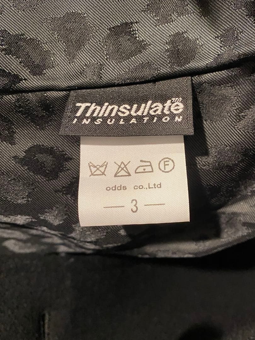 【未使用、試着のみ】LOUNGE LIZARD ピーコート　ブラック