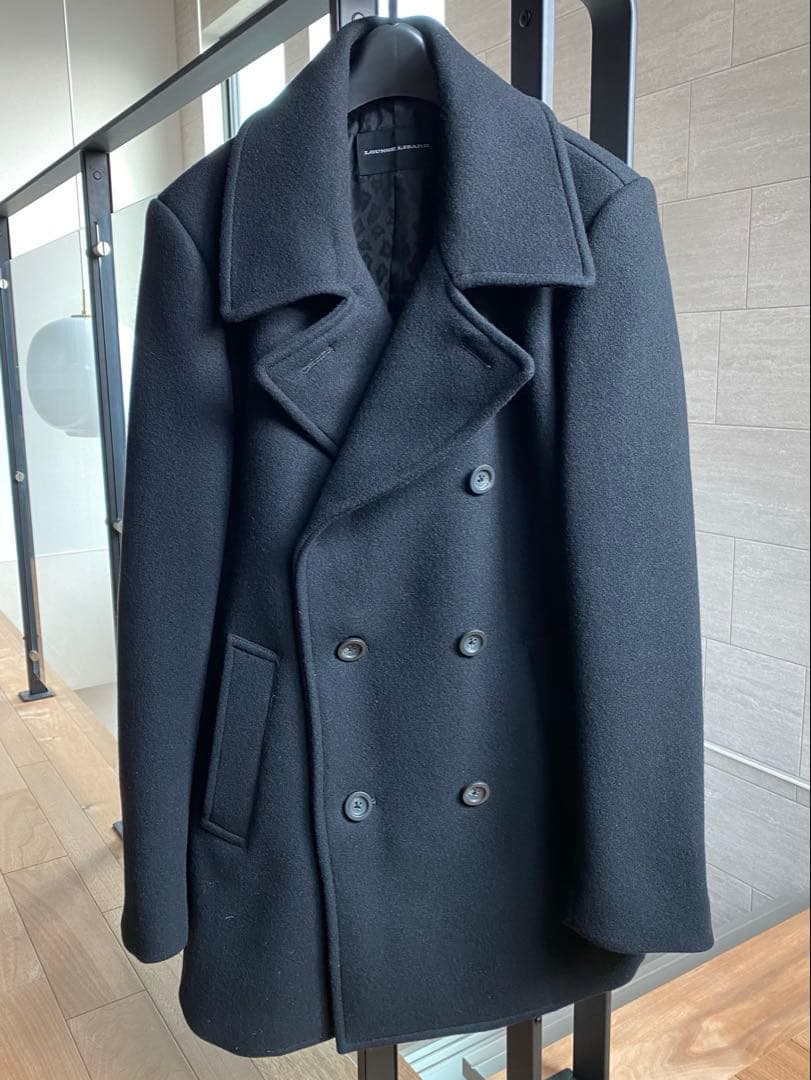 【未使用、試着のみ】LOUNGE LIZARD ピーコート　ブラック