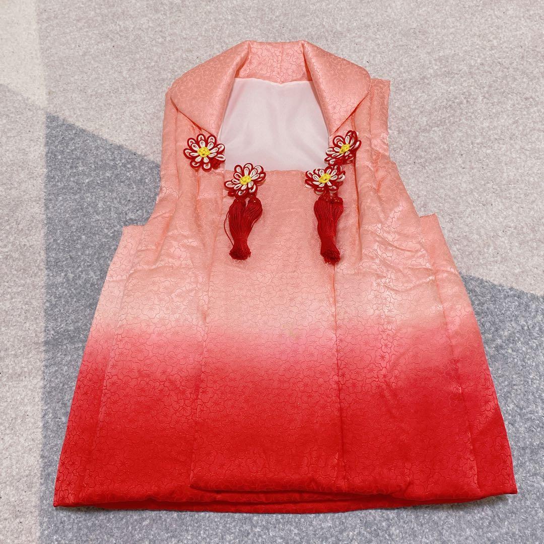 七五三 3歳 正絹 被布 着物 アンティーク 小物セット